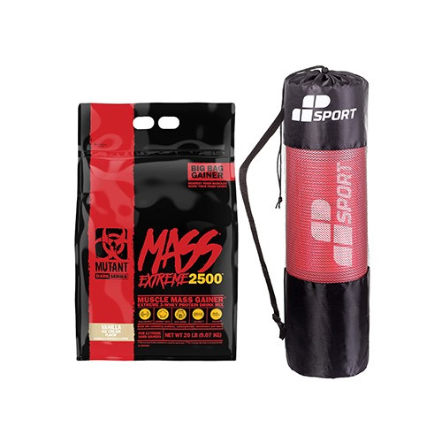 Zestaw MUTANT Mutant Mass XXXtreme - 9070g + MP SPORT - Mata Treningowa ZDARMA