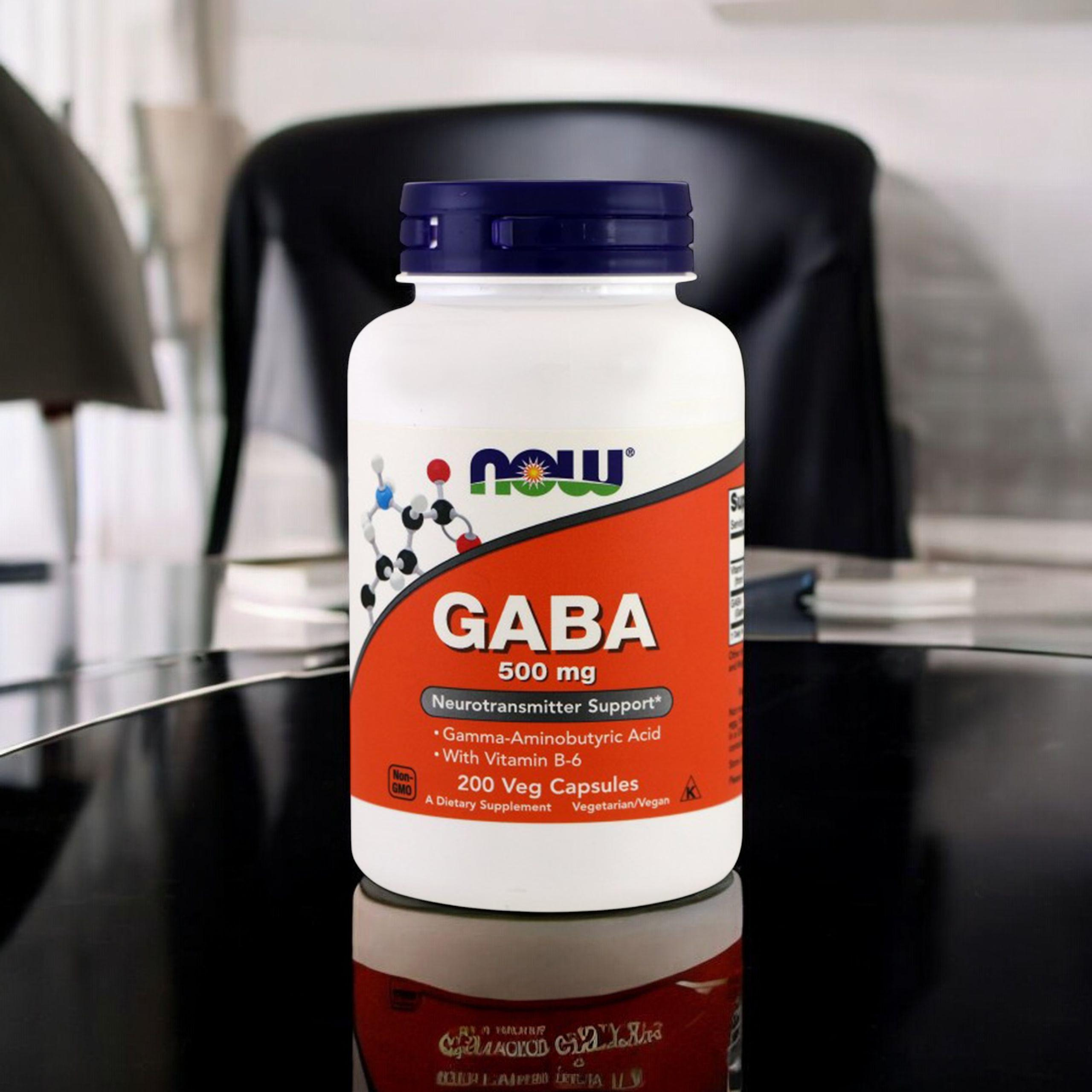NOW GABA 500mg with B6 - 200vcaps