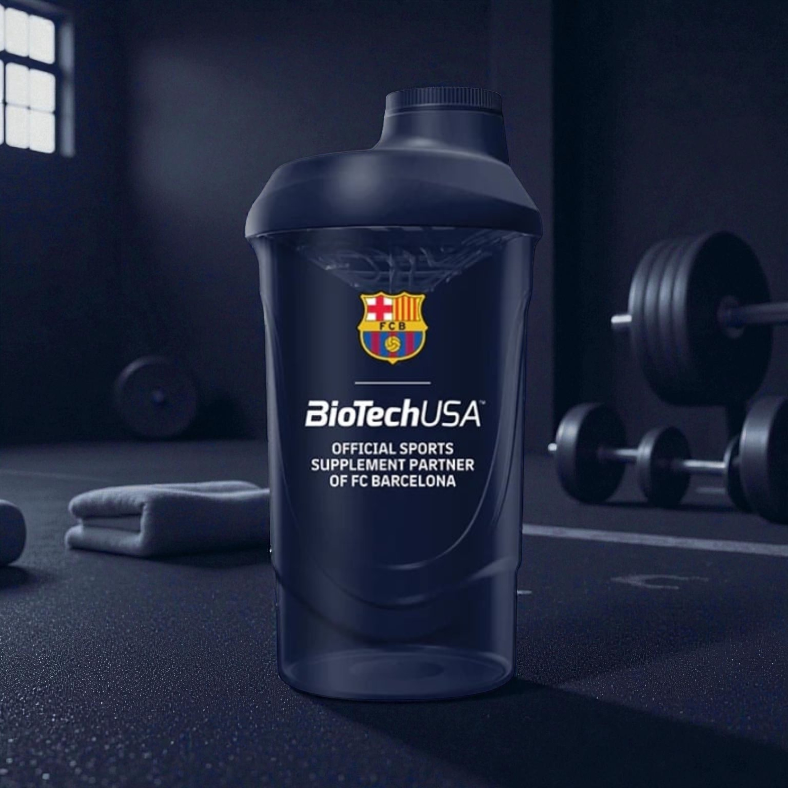 BIOTECH - Shaker Biotech FC Barcelona - 600ml - Modrý